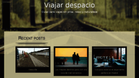 What Viajardespacio.com website looked like in 2018 (5 years ago)