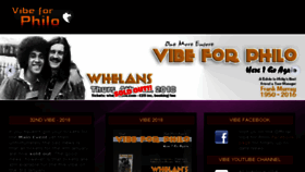 What Vibeforphilo.com website looked like in 2018 (5 years ago)