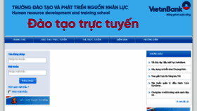 What Vietinbank.edu.vn website looked like in 2018 (7 years ago)