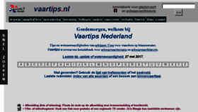 What Vaartips.nl website looked like in 2018 (7 years ago)