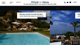What Villeinitalia.com website looked like in 2018 (5 years ago)