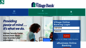 What Village-bank.com website looked like in 2018 (5 years ago)