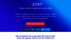 What Vstat.info website looked like in 2018 (5 years ago)