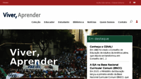 What Viveraprender.org.br website looked like in 2018 (7 years ago)