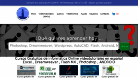 What Videotutoriales.es website looked like in 2018 (5 years ago)