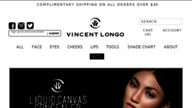 What Vincentlongo.com website looked like in 2018 (5 years ago)