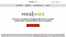 What Vocalpoint.com website looked like in 2018 (5 years ago)