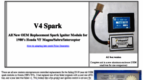 What V4spark.com website looked like in 2018 (5 years ago)