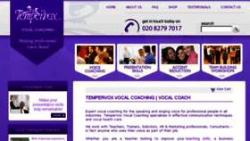 What Voicecoachinglondon.co.uk website looked like in 2018 (5 years ago)