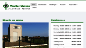 What Van-kerckhoven.be website looked like in 2018 (5 years ago)