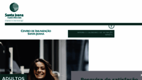 What Vacinasantajoana.com.br website looked like in 2018 (5 years ago)