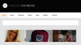 What Vanessahaywood.com website looked like in 2018 (5 years ago)