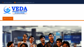 What Vedadegreecollege.com website looked like in 2018 (6 years ago)