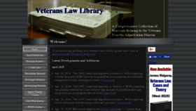 What Veteranslawlibrary.com website looked like in 2018 (6 years ago)