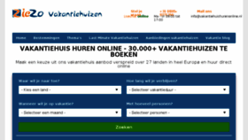 What Vakantiehuishurenonline.nl website looked like in 2018 (5 years ago)
