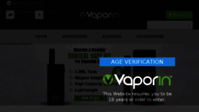 What Vaporin.com website looked like in 2018 (5 years ago)