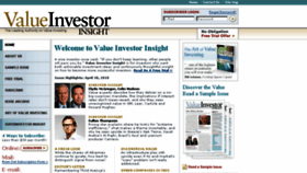 What Valueinvestorinsight.com website looked like in 2018 (5 years ago)