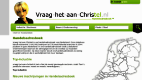 What Vraag-het-aan-christel.nl website looked like in 2018 (5 years ago)