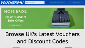 What Vouchers4u.com website looked like in 2018 (5 years ago)