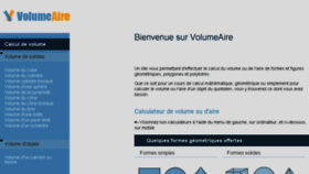 What Volumeaire.com website looked like in 2018 (5 years ago)