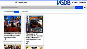 What Vgdb.io website looked like in 2018 (5 years ago)