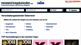 What Veranstaltungskalender.net website looked like in 2018 (5 years ago)