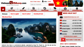 What Vietnamvisacorp.com website looked like in 2018 (5 years ago)