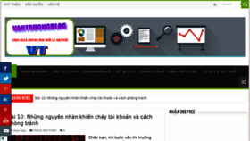 What Vantruongblog.com website looked like in 2018 (5 years ago)