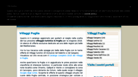 What Villaggiopuglia.it website looked like in 2018 (5 years ago)
