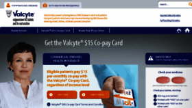 What Valcyte.com website looked like in 2018 (5 years ago)
