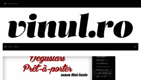 What Vinul.ro website looked like in 2018 (5 years ago)