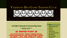 What Vermontbiggametrophyclub.com website looked like in 2018 (5 years ago)