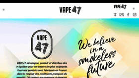 What Vape47.com website looked like in 2018 (5 years ago)