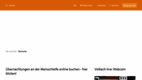 What Volkach.de website looked like in 2018 (7 years ago)