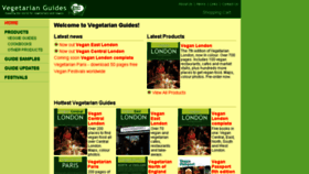 What Vegetarianguides.co.uk website looked like in 2018 (7 years ago)
