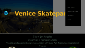What Veniceskatepark.com website looked like in 2018 (5 years ago)