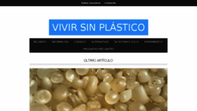 What Vivirsinplastico.com website looked like in 2018 (5 years ago)