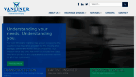 What Vanliner.com website looked like in 2018 (6 years ago)