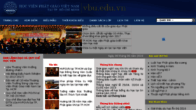 What Vbu.edu.vn website looked like in 2018 (5 years ago)