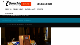 What Valleyshul.com website looked like in 2018 (6 years ago)