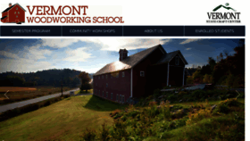 What Vermontwoodworkingschool.com website looked like in 2018 (5 years ago)