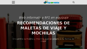 What Viajeconmaletas.com website looked like in 2018 (5 years ago)