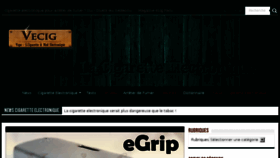 What Vecig.fr website looked like in 2018 (5 years ago)