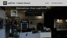 What Vapomat.fr website looked like in 2018 (5 years ago)