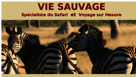 What Viesauvage.fr website looked like in 2018 (5 years ago)