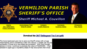 What Vermilionsheriff.net website looked like in 2018 (5 years ago)