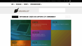 What Valhalla.pl website looked like in 2018 (5 years ago)