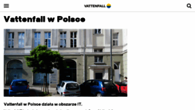 What Vattenfall.pl website looked like in 2018 (5 years ago)