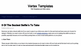 What Vertextemplates.com website looked like in 2018 (5 years ago)