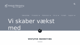 What Vestjyskmarketing.dk website looked like in 2018 (5 years ago)